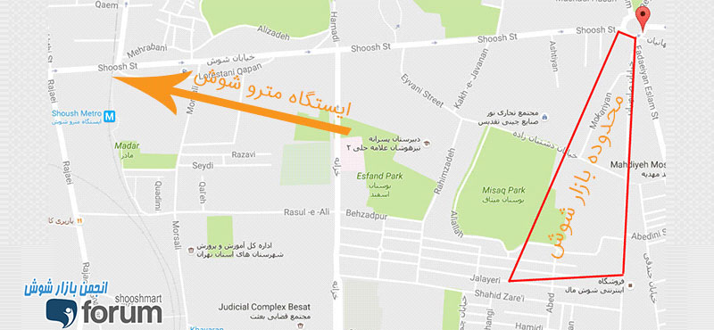بازار شوش تهران کجاست ؟